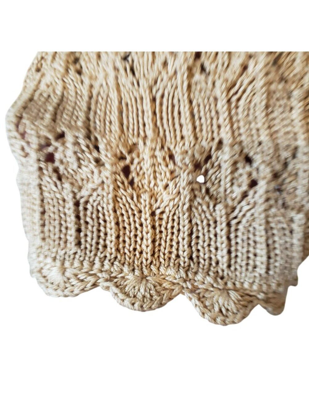 Stella Pardo Paris $550 Crochet Knit Sweater Dress Coquette 90s Cottage Core - Picture 11 of 15